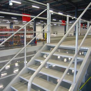 סין ייצור מחסן פלדה תעשייתי אחסון racking נתמך mzzanine עבור ציוד מחסן - Product Image 3