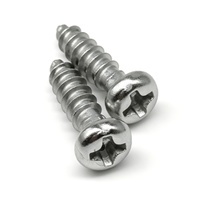 Sekrup Phillips Pan Head Self Tapping Baja Tahan Karat untuk Kayu Plastik Logam