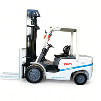 Dijual: Forklift Diesel TCM Bekas 3,5 Ton, Mesin Original, Mast Multi-stage dengan Pengangkatan Cepat, Tinggi 4,5 Meter
