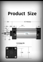Vérin pneumatique à double effet en alliage d'aluminium, norme ISO, compact, alésage et course personnalisés, actionneur industriel, vente en gros OEM usine