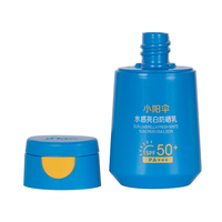 Luxe 30ml HDPE 50g BB crème solaire lotion bouteille pas cher prix plat en plastique emballage cosmétique pour soins de la peau crème pour les mains