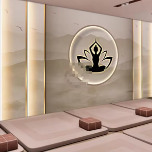 Nuovo stile cinese salute Yoga <span class=keywords><strong>palestra</strong></span> di alta qualità carta da parati murale - Product Image 1