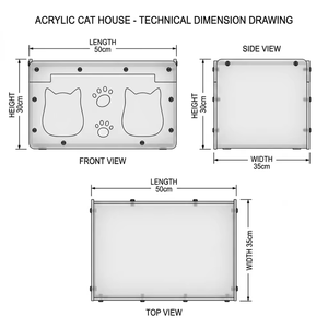 DSP Vietnam Factory Custom Modern DIY Assembly Acrylic Pet Crate <b>Cat</b> Cage Built-in <b>Cat</b> Scratcher Pet House - Product Image 2