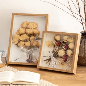 Photo Frame Depth 3cm Nordic <b>Shadow</b> <b>Box</b> Dried Flower Insects Specimen Holder Handmade Diy Gift Home Decor Wooden Picture Frame - Product Image 4