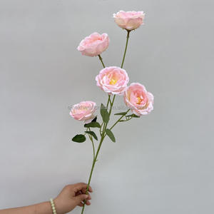 Luxueux Bouquet de pivoines à 5 têtes Real Touch Fleurs artificielles pour centres de table de cérémonie de <span class=keywords><strong>mariage</strong></span> et décor de table de réception - Product Image 4