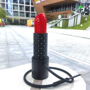 Ensemble de narguilé rouge à lèvres personnalisé en acier inoxydable Nouveau style Intérieur Home Party Bar Hookah Lounge Restaurant Shisha Narguilé Sheesha - Product Image 1