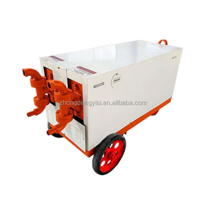 Pompe à mortier hydraulique à double cylindre pour machines de construction, pompe à coulis de ciment, pompe à coulis électrique - Product Image 1