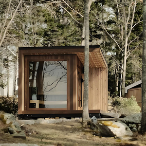 Sauna Tradicional <span class=keywords><strong>de</strong></span> Leña para 2-4 Personas, <span class=keywords><strong>de</strong></span> <span class=keywords><strong>Madera</strong></span> <span class=keywords><strong>de</strong></span> <span class=keywords><strong>Cedro</strong></span> Rojo/Hemlock, con Vaporizador - Product Image 4