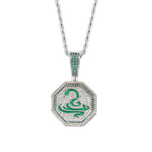 Orthographique personnalisé charme Jackie <span class=keywords><strong>Chan</strong></span> Aventures zodiaque pendentif hommes de bijoux en acier inoxydable collier - Product Image 3