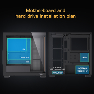 Lovingcool Custom Full Tower Gaming PC <strong>Case</strong> ATX <strong>ITX</strong> M-ATX Aluminum Alloy Transparent <strong>Computer</strong> <strong>Case</strong> for Gamers Manufactured - Product Image 4
