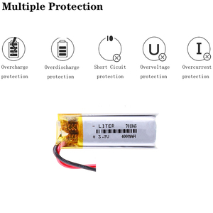 3.7V 701345 400mAh 리포 충전식 리튬 폴리머 배터리 공장 스마트 미터용 - Product Image 4