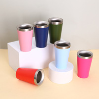 Mini-gobelet isotherme sous vide en acier inoxydable à double paroi, personnalisable avec logo, 2oz 3oz, type verre à shot, pour sublimation, avec couvercle et paille