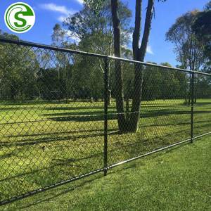 Panneau de clôture en treillis métallique galvanisé temporaire portable en gros, avec porte, pour l'extérieur, à trous en diamant, en fil de fer cyclone - Product Image 5