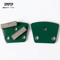 Plaquettes abrasives diamantées pour segments métalliques, granulométrie 30, pour le meulage du béton dur, chaussures de meulage diamantées pour sols en béton
