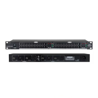 Système audio COKYIS en gros d'usine, égaliseur graphique stéréo double 15 bandes EQ-215 en métal, équipement portable actif 2 canaux