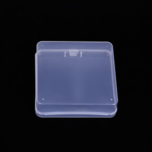 <b>Plastic</b> Storage Box Rectangle Clear Flip Top Desktop Organizer For Small Items Packaging And Storage - Product Image 2
