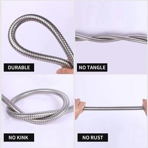 Enrouleur de tuyau d'arrosage en acier inoxydable 304, flexible, anti-plis, léger, diamètre 3/4'', 25-100 pieds, anti-corrosion pour pelouse et jardin - Product Image 4