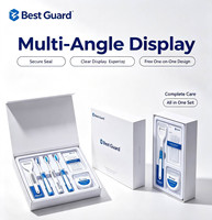 Boîte cadeau écologique avec insert en blister personnalisé pour kit de soins dentaires, emballage intérieur transparent recyclable, design personnalisé