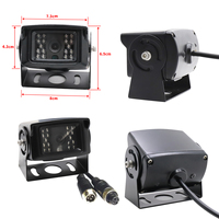 Caméra CMOS robuste pour bus, 4 broches, grand angle, vision nocturne, caméra de recul pour camion, bus, fourgonnette