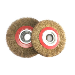 ZXD cuivre plaqué fil jaune <span class=keywords><strong>brosse</strong></span> plate courbe fil diamètre extérieur 100mm trou intérieur 20mm épaisseur 15mm tête de meulage - Product Image 5