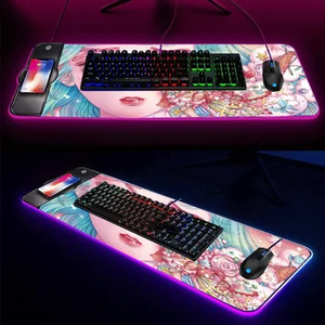 Hochwertiges kabelloses Lade-Mauspad aus Natur kautschuk 15W wasserdichtes Gaming-Mauspad mit Lager im Cartoon-Stil erhältlich - Product Image 1