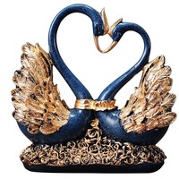 Sculpture artistique en résine époxy Cygne, ornement décoratif pour la maison, pour salon, meuble TV, bibliothèque, ou comme cadeau de mariage pour petite amie