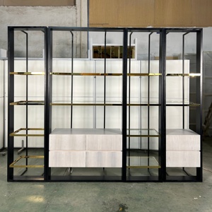 Indumento da donna moderno sartoria arredamento vestiti nuovo Design moderno negozio di abbigliamento Design interno abbigliamento Rack per <span class=keywords><strong>Boutique</strong></span> - Product Image 1