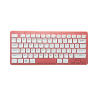 Ultra Tipis Multi-Media 2.4G 78 Tombol Nirkabel Mini Keyboard dan Mouse Combo
