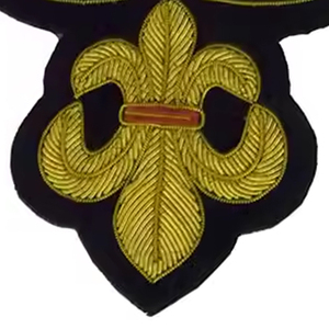 Customized Embroidered Safety <b>Pin</b> <b>Sew</b>-On High Quality Bullion Wire Badges Top Quality Custom Size Soft Fabric Bullion Wire - Product Image 5