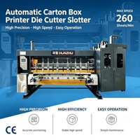 Machine d'impression flexographique économique 3 couleurs à encre aqueuse 1428 avec découpe informatisée pour la fabrication de boîtes en carton ondulé
