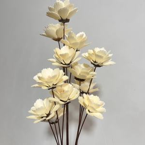 Arreglo Floral de Peonías de Madera Hecho a Mano, Decoración Nueva 2026, Personalizado para Bodas, Interior Minimalista, Suministros al por Mayor de Larga Duración, Navidad - Product Image 1