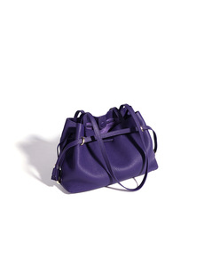 Sac à main décontracté pour <span class=keywords><strong>femme</strong></span> en cuir de vachette première couche 2026, sac à bandoulière unique avec cordon de serrage, Bolsas Para Mujer - Product Image 4