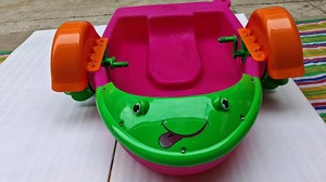 Bateau à aubes en plastique pour enfants, jouet aquatique, bateau ferry pour piscine, usage intérieur/extérieur, parc d'attractions commercial, taille S/L - Product Image 2