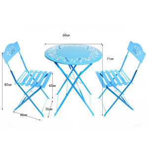 Ensemble de 3 pièces de bistrot florale, style français, pas cher, pour Patio, cour et jardin - Product Image 4