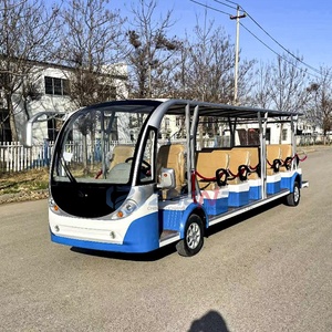 Sightseeing Bus Factory Large City Tourism 20 Passenger Blue Seat Electric Sightseeing Bus - Product Image 5