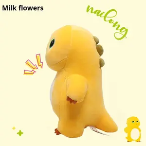 Nailong Dino juguete de peluche figura de peluche muñecas llavero Nailoong dinosaurio amarillo pellizco sonido mochila muñeca colgante Merch - Product Image 4
