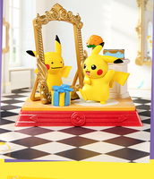 Caja Sorpresa de la Serie Pika Chu y Amigos, Mercancía de Anime, Figuras Coleccionables, Decoración de Escritorio, Regalo