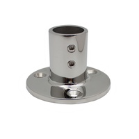Base de rail ronde à 90 degrés en acier inoxydable 316, 22 mm 25 mm, accessoires de main courante marine, base de rail de yacht, tube de main courante