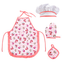 Ensemble de 19 ustensiles de cuisine écologiques en plastique pour enfants et adolescents, avec tablier de pâtissier, pour la décoration de gâteaux DIY et le jeu de rôle de chef
