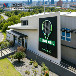 Pista de Tenis de Acero Galvanizado Innovadora sin Columnas PEB para Escuelas de Entrenamiento - Product Image 1