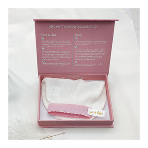 <span class=keywords><strong>Gant</strong></span> exfoliant <span class=keywords><strong>en</strong></span> <span class=keywords><strong>soie</strong></span> <span class=keywords><strong>de</strong></span> mûrier 100% naturelle turque, pour le visage et le corps, avec logo personnalisé, pour une beauté naturelle et un bain relaxant. - Product Image 2