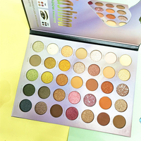 Palettes de fard à paupières pigmentées en gros Palette de fard à paupières de marque privée Palette de fard à paupières bricolage personnalisée
