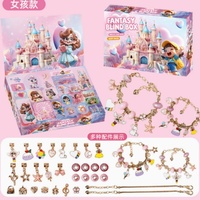 Kit de Fabrication de Bracelets Breloques en Gros pour Filles, Ensemble de Bijoux Colorés en Alliage, Design Mignon, Chaîne Serpent Faite à la Main, Boîte Cadeau DIY
