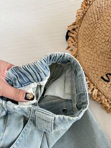 <span class=keywords><strong>Pantaloni</strong></span> in Denim a gamba dritta larghi in Blue Jeans a <span class=keywords><strong>vita</strong></span> <span class=keywords><strong>alta</strong></span> da 2025 da ragazza per bambini - Product Image 4