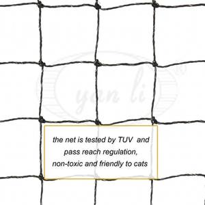 <span class=keywords><strong>Filet</strong></span> <span class=keywords><strong>de</strong></span> sécurité <span class=keywords><strong>pour</strong></span> <span class=keywords><strong>balcon</strong></span> <span class=keywords><strong>pour</strong></span> <span class=keywords><strong>chat</strong></span> en acier noir renforcé, vente chaude 2025 - Product Image 2