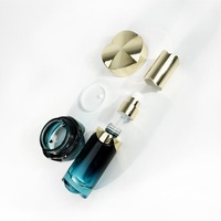 Ensemble de soins cosmétiques et capillaires de luxe 30g 50g 40ml/100ml/120ml, emballage en flacon de verre bleu avec pompe, lotion pour le corps et pot