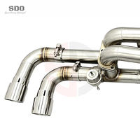 Silencieux d'échappement SDO Performance compatible avec Ferrari 360 F360 3.6L V8 2001-2005 en acier inoxydable Catback avec commande de soupape à vide