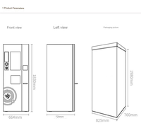 MUESTRA EN STOCK EN MÉXICO BRENU OEM/ODM Máquina expendedora de café en grano con pantalla táctil, totalmente automática, con pago con tarjeta