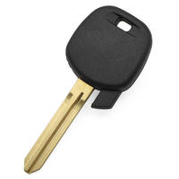 Fournitures pour serruriers |   Clé de voiture de secours vierge non coupée, mécanique, TOY43, petite, insérable, en ABS noir 1