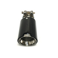 Carbon Auspuffs pitze Silber 304 Edelstahl Schall dämpfer rohr für BMW 1234 Serie M240i M340i Auto Auspuffrohr